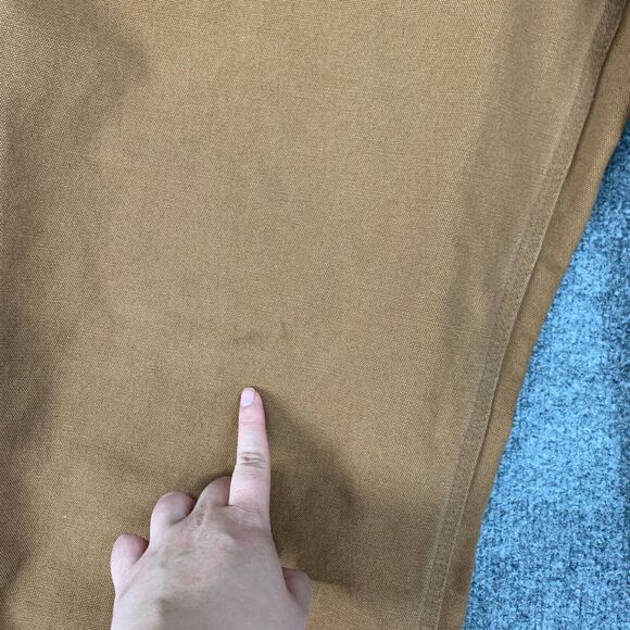 Carhartt Work Pants Mens 38x32 Pecan Original Dungaree Heavy Ripstop Cotton - Picture 8 of 13